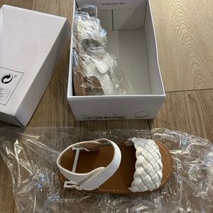 Kids White Sandals